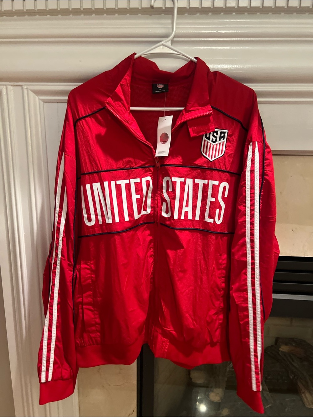 USA Soccer Varsity Bomber Jacket with United States Crest Logo. Official NWT